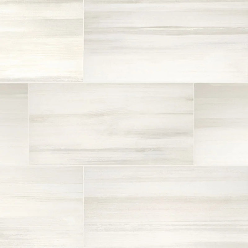 Watercolor Bianco 12x24 Matte Porcelain Tile