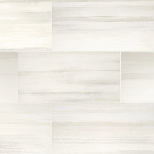 Watercolor Bianco 12x24 Matte Porcelain Tile