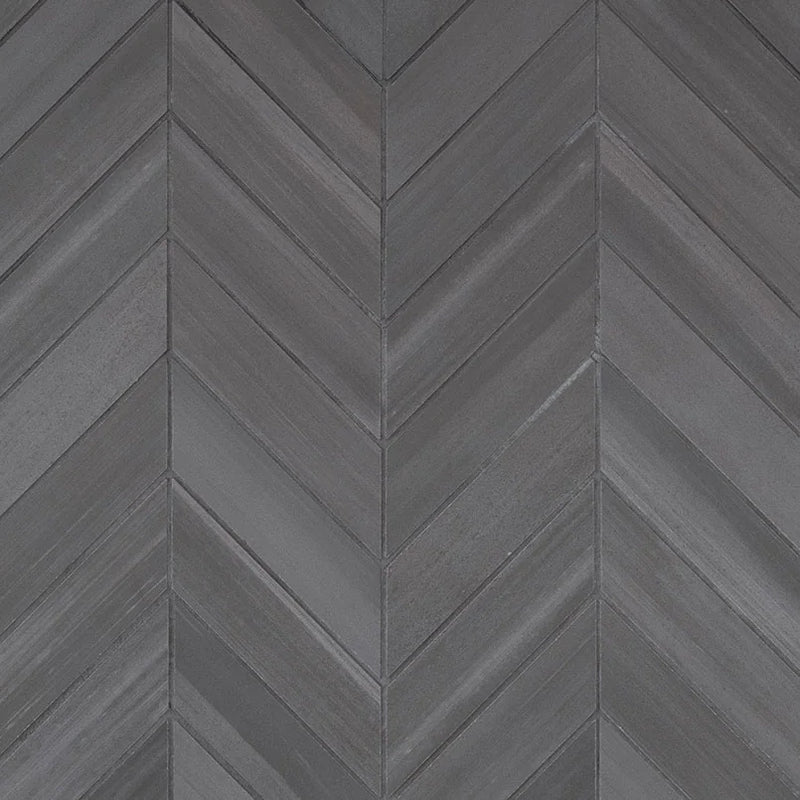 Watercolor Graphite Chevron 12x15 Matte Porcelain Mosaic Tile