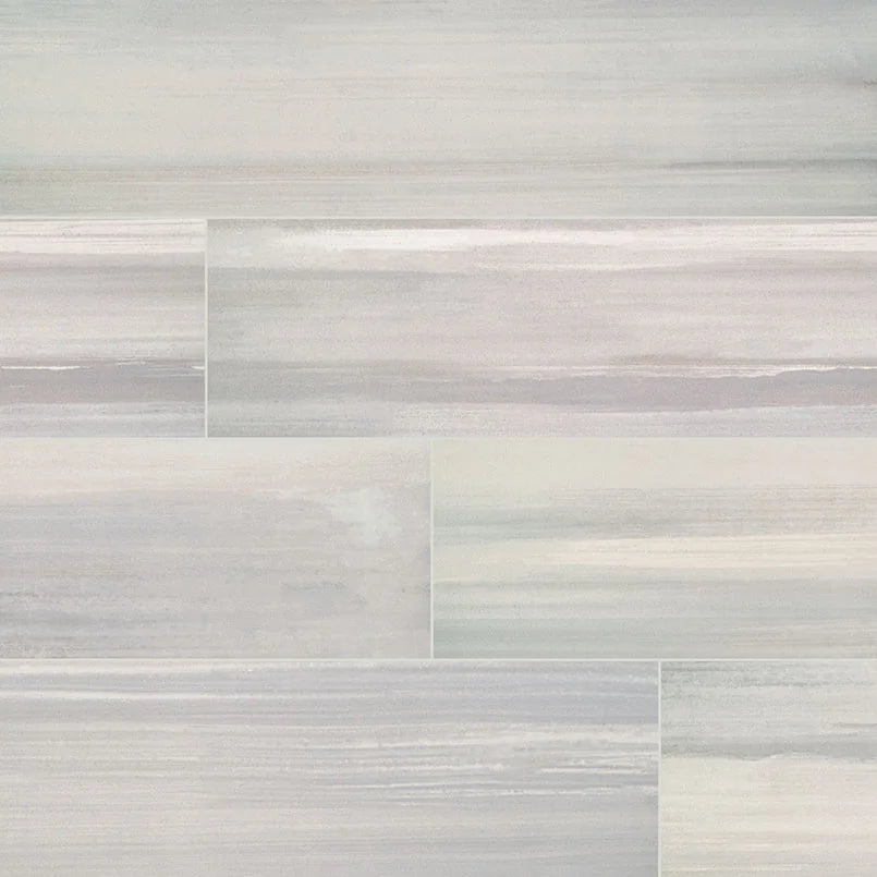 Watercolor Grigio 6x36 Matte Porcelain Tile — Solidshape
