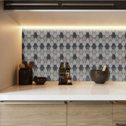 Waterjet Cassia 7.9x9 Polished Marble Mosaic Tile