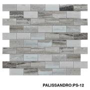 Palissandro Elongated Hexagon Polished Marble Mosaic Tile