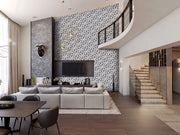 Waterjet Polypus Polished Marble Mosaic Tile