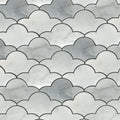 Waterjet Sorbus 09.6 x 10.4 Polished Marble Mosaic Tile