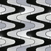 Waterjet Zoser 06x13 Polished Marble Mosaic Tile