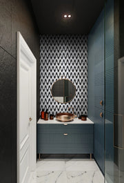 Waterjet Zoser 06x13 Polished Marble Mosaic Tile