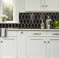 Wave Black Matte 12x12 Porcelain Mosaic Tile