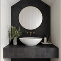 Wave Coal 12x12 Sheet 4x4 Honed Glass Mosaic Tile