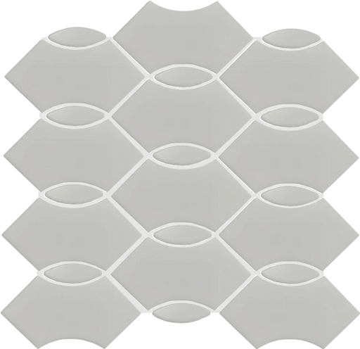 Wave Grey Matte 12x12 Porcelain Mosaic Tile