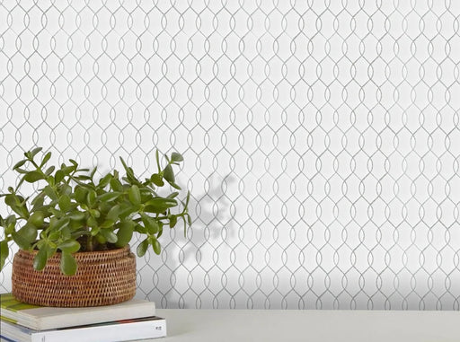 Wave White Matte 12x12 Porcelain Mosaic Tile