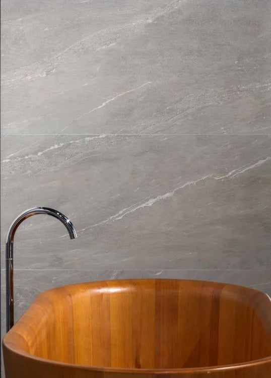 Waystone Pearl 12x24 Stone Look Porcelain Tile