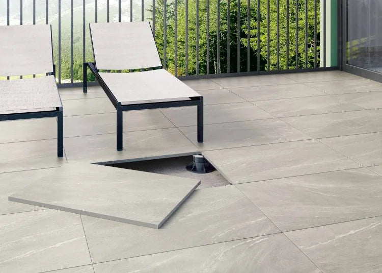 Waystone Pearl 12x24 Stone Look Porcelain Tile