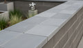 Close-up of Indian Black Limestone Natural 16 x 24 x 2 Limestone Wall Cap Cap, in Indian Black tones.