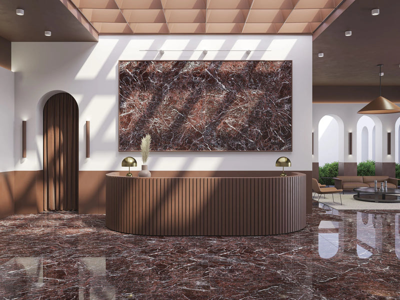 Rosso Lepanto Po 48x98 Glazed Porcelain Slab