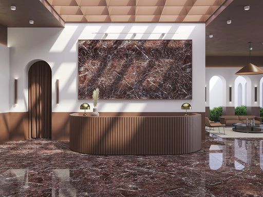 Rosso Lepanto Po 48x98 Glazed Porcelain Slab