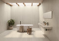 Serena Veincut Bone 48x110 Glazed Porcelain Tile