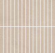 Baltic Tan 12x12 Stripe Mosaic Color Body Porcelain Tile