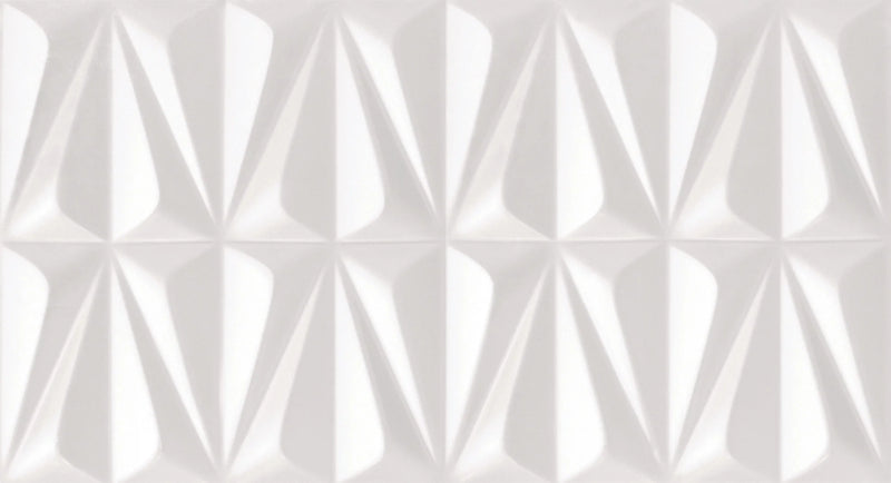 Ludo White BR 12x24 Ceramic Wall Tile