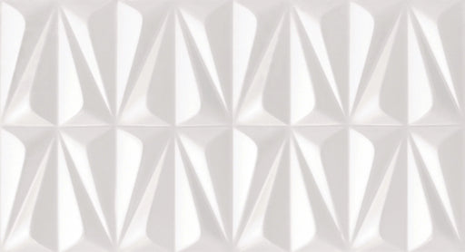 Ludo White BR 12x24 Ceramic Wall Tile