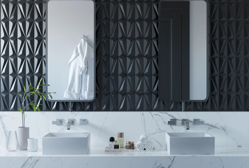 Ludo White AC 12x24 Ceramic Wall Tile