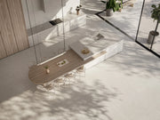 XL Slabs Kronos Concrete MT 63x63 Rectified Polished Porcelain Tile