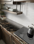 Whisper White 2x6 Beveled Glossy Ceramic Subway Tile