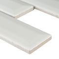Whisper White 2x6 Beveled Glossy Ceramic Subway Tile