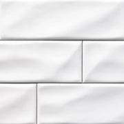 Whisper White 4x12 Glazed Handcrafted Ceramic Tile