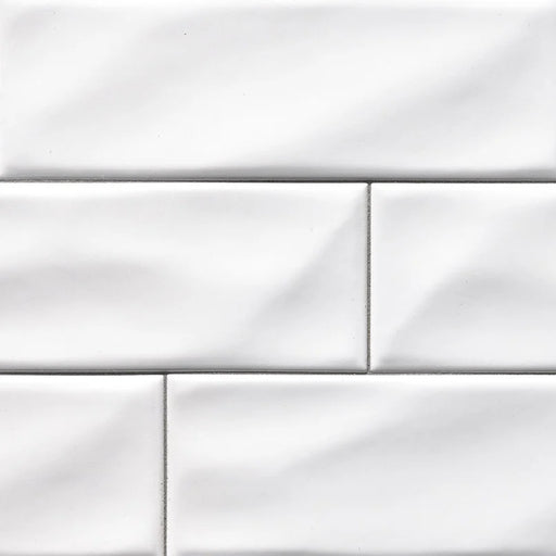 Whisper White 4x12 Glazed Handcrafted Ceramic Tile
