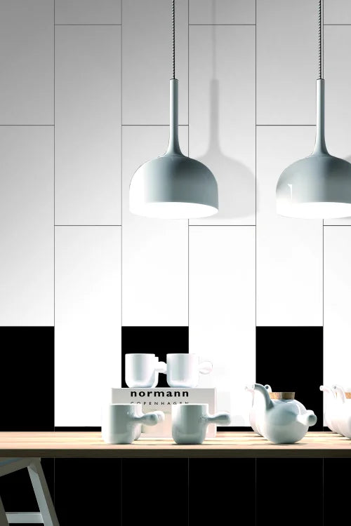 White 12x36 Polished Ceramic Wall Tile