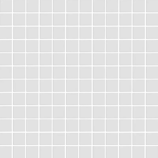 CC Mosaics MG White 12x12 1x1 Squares Mosaic Tile