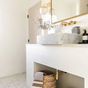 White Carrara 2 Hexagon Honed Marble Mosaic