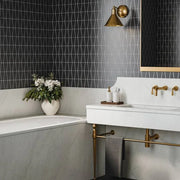 Marin Black Sea 12x12 2x2 Square Matte Glass Mosaic