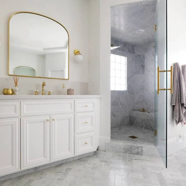 White Carrara 3x12 Honed Marble Tile