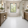 White Dolomite 12x24 Honed Natural Marble Tile — Primary Bath floor