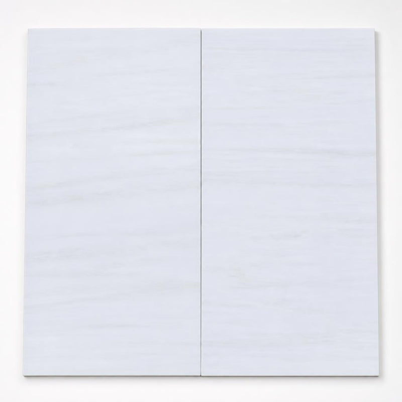 White Dolomite 12x24 Polished Natural Marble Tile close-up