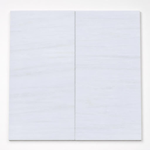 White Dolomite 12x24 Polished Natural Marble Tile close-up