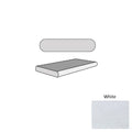 White Marble Leather (Sandblasted & Brushed) 12 x 24 x 1.25 Double Bullnose Coping