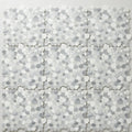 White Flat Pebble 12x12 Mesh Natural Stone Marble Mosaic 12x12_sheet close-up