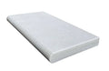 White Marble Leather (Sandblasted & Brushed) 16 x 24 x 2 Bullnose Coping