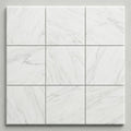 White Marble Leather (Sandblasted & Brushed) 12 x 12 x 1.25 Bullnose Coping 12x12 close-up