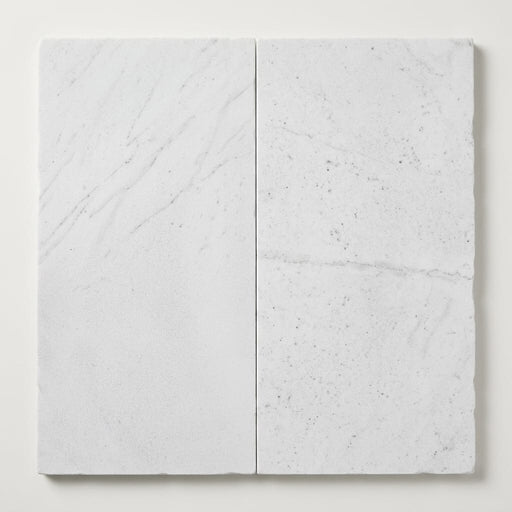 White Marble Leather (Sandblasted & Brushed) 12 x 24 x 1.25 Paver 12x24 close-up