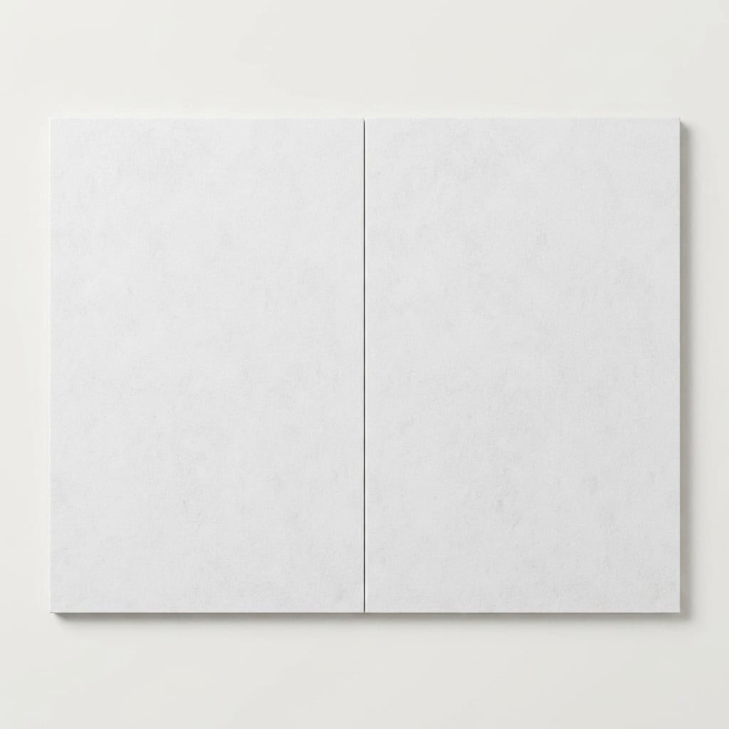 White Marble Leather (Sandblasted & Brushed) 16 x 24 x 2 Double Modern