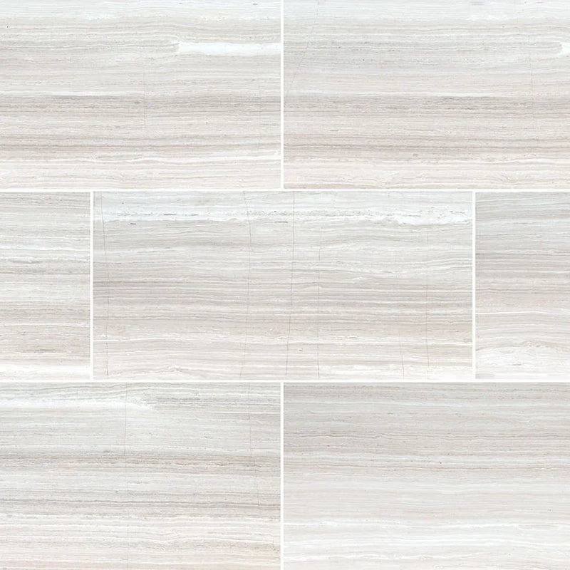 White Oak 12x24x0.38 Polished Marble Tile