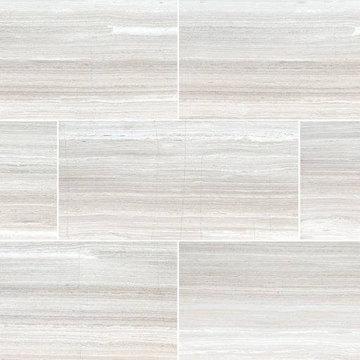 White Oak 12x24x0.38 Polished Marble Tile
