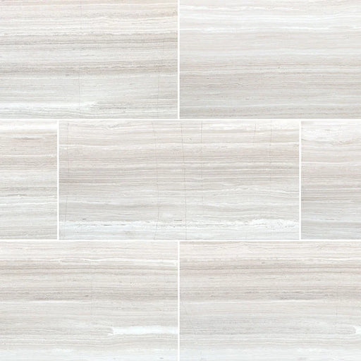 White Oak 12x24x0.38 Honed Marble Tile