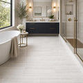 White Oak 18x36x0.38 Honed Marble Tile — Primary Bath floor