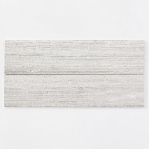 White Oak 6x24x0.38 Honed Marble Tile close-up