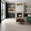 White Oak Marble Tile 12x24 Honed — Living Room floor