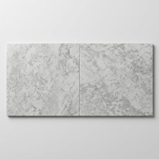 White Pearl Marble Tile 24x24 close-up